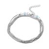Böhmische Perlen Kette Mehrschichtiges Fußkettchen Mode Frauen Silber Gold Schlangenketten Fußkettchen Fußarmbänder Schmuck Geschenke
