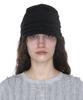 PARTIMENTO WOMEN Luched Drape Hat_Black