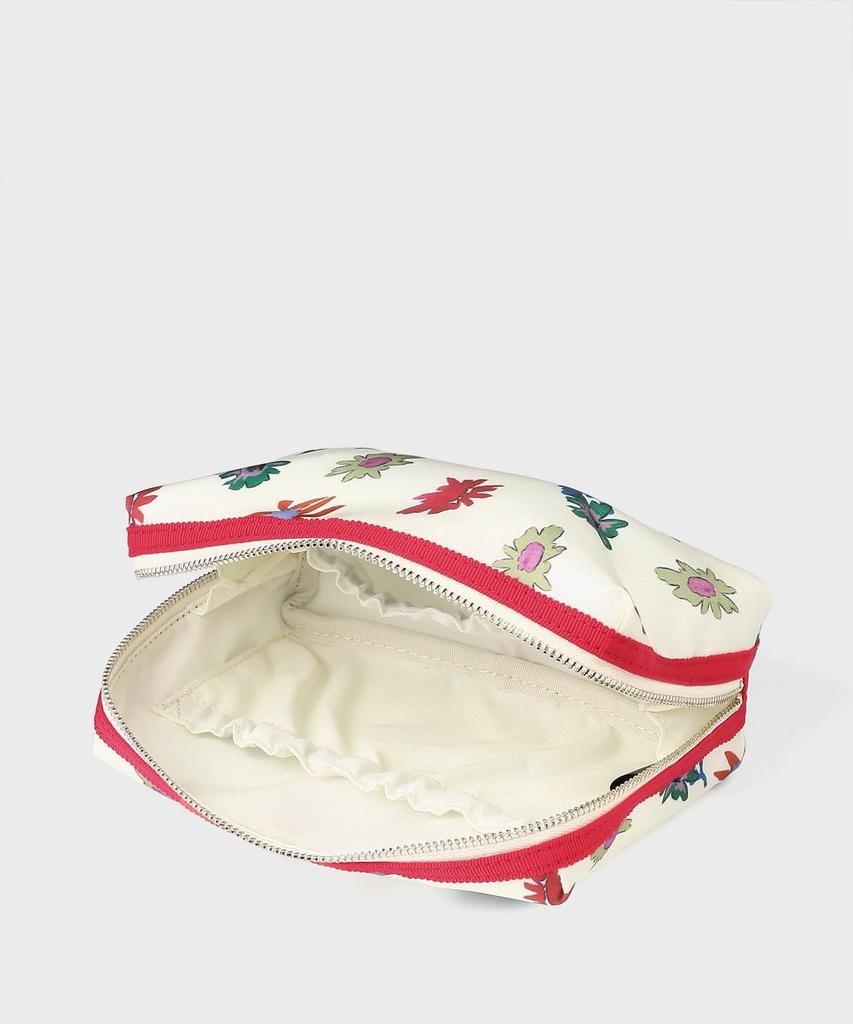 Flower print pouch