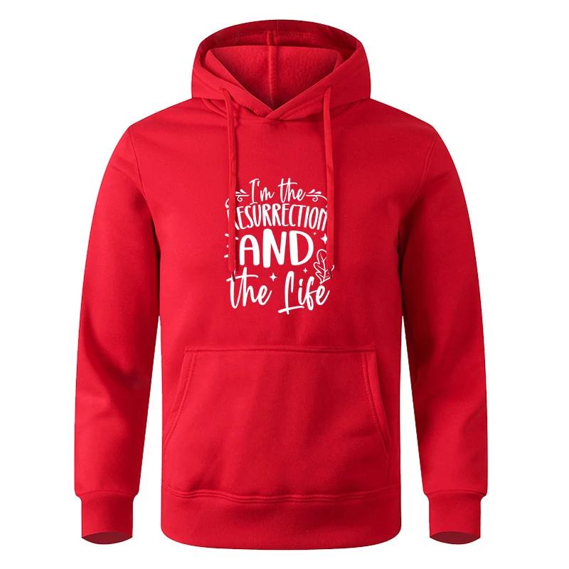 Men's Multi - Color Fashionable Printed Pocket Casual Sports Fitness Pullover Sweatshirt Hoodie