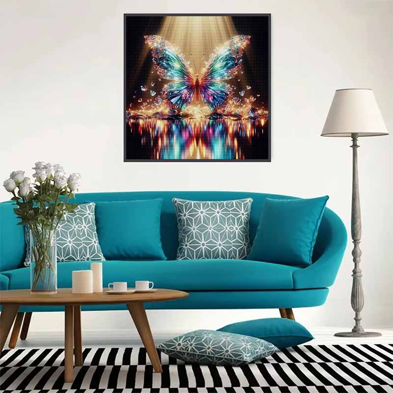 New Arrival 5D DIY Full Circle Diamond Painting "Crystal Butterfly" Embroidery Cross Stitch Home Decor Gift