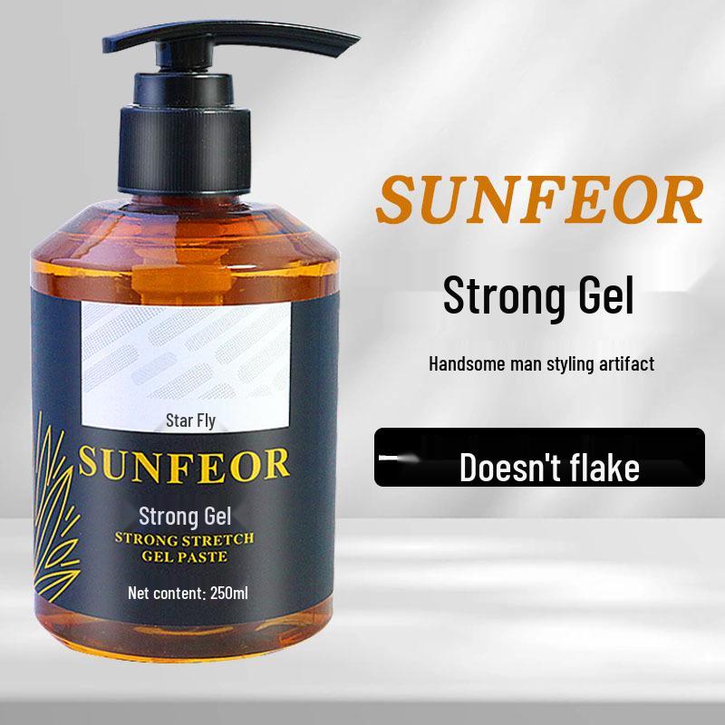 

Men s Strong Hold Moisturizing Gel Paste & Hair Wax for Slicked Hairstyles with Light Fragrance - Long-Lasting, Extra Hard, and Non-Greasy.