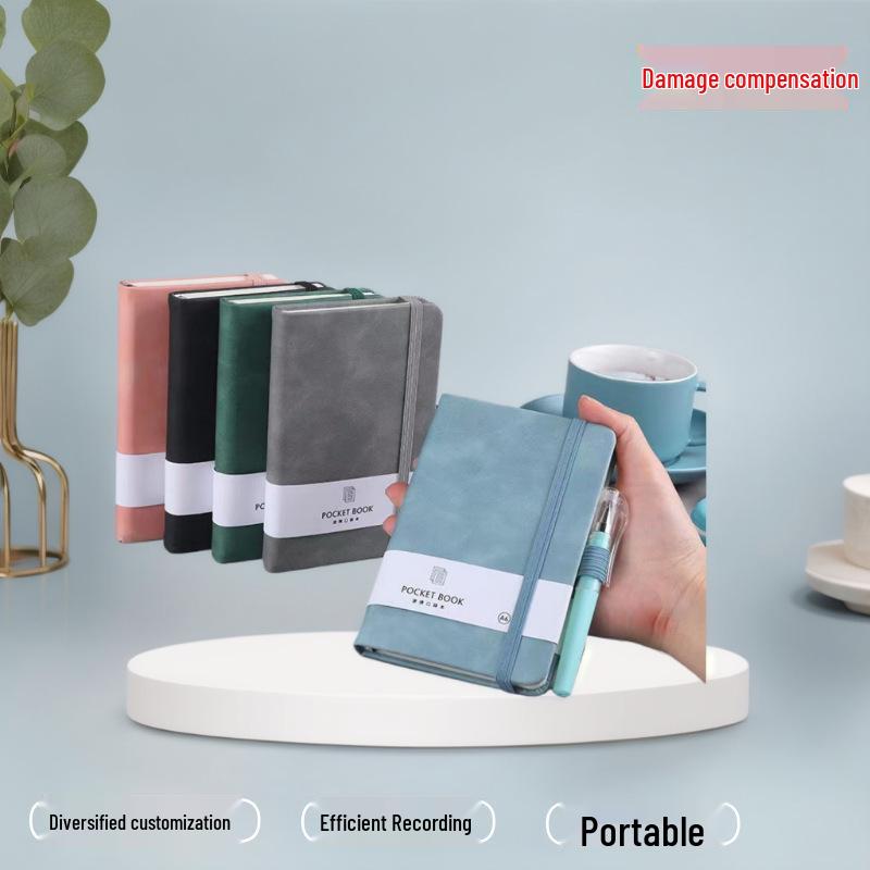 A7 Student Pocket Notebook: Elastic Closure, Portable Journal, Simple Ins Style Diary