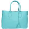A.D.M.J. Accessoires De Mademoiselle [Good Condition] Shrink leather Tote Bag TurquoiseUsed