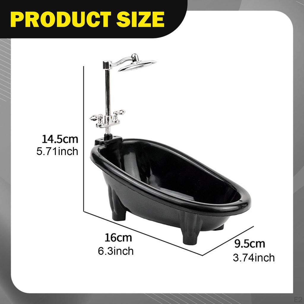 Dollhouse Bathroom Bathtub Miniature Furniture for Boys Preschool Gifts