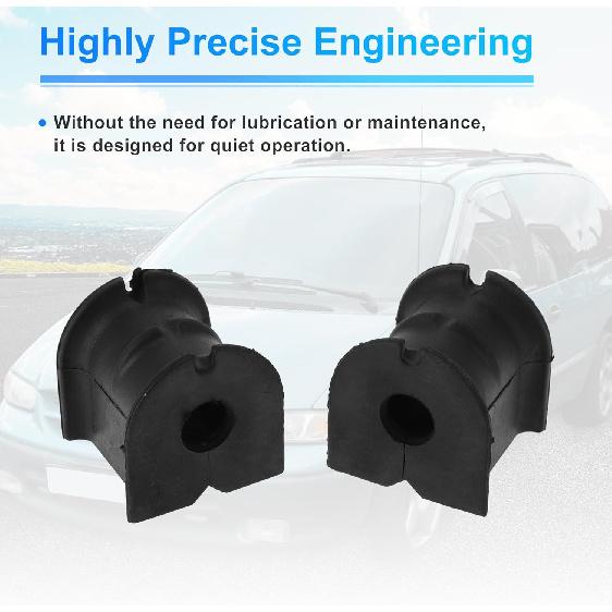 No.K201312/9L8Z5493A/ZZD028102 Front Left Front Right Stabilizer Sway Bar Bushing Kit for FORD ESCAPE 2009-2012 Rubber Suspension Kit Black 2 Pcs