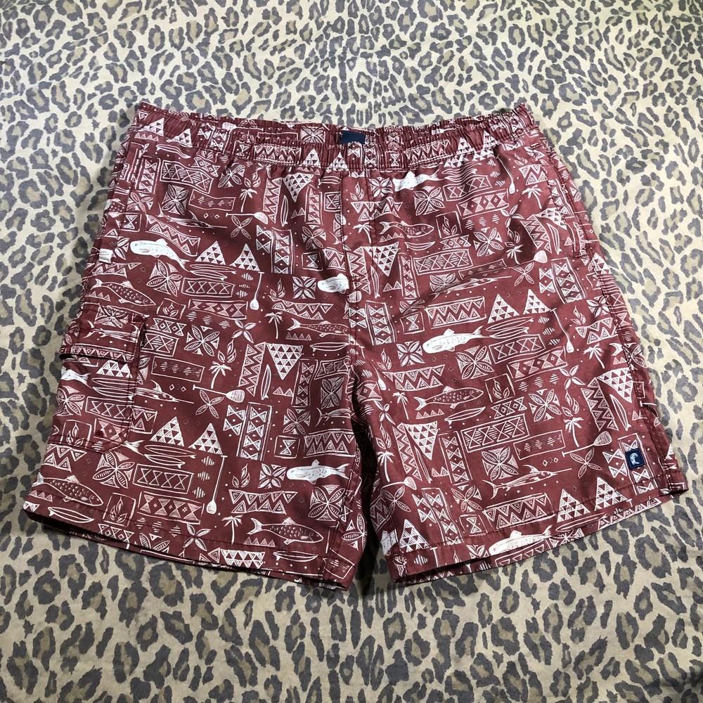 ONeill Signature Collection Swim Trunks Mens Sz XL Brown Cargo SHirts Mesh Lined Unisex T-Shirt XXXXL