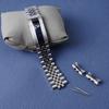 Curved End 18mm Stainless Steel Strap For Seiko No 5 SNKL43 SNKL45 SNKL47 SNK361 SNK355 SNK369 Watchband Watch Chain Accessories