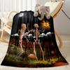 Halloween 36 Blanket Soft Warm Cozy Perfect for Livingroom Couch Bed Four Seasons Multipurpose Digital Print Best Holiday Gift for Friends Family