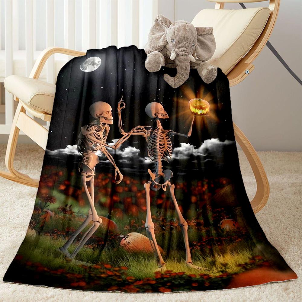 Halloween 36 Blanket Soft Warm Cozy Perfect for Livingroom Couch Bed Four Seasons Multipurpose Digital Print Best Holiday Gift for Friends Family
