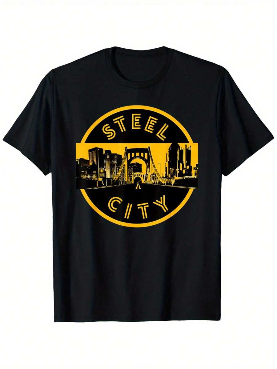 

Pittsburgh Steel City SkyTIANe Bridge Pride Printed Unisex T-Shirt S