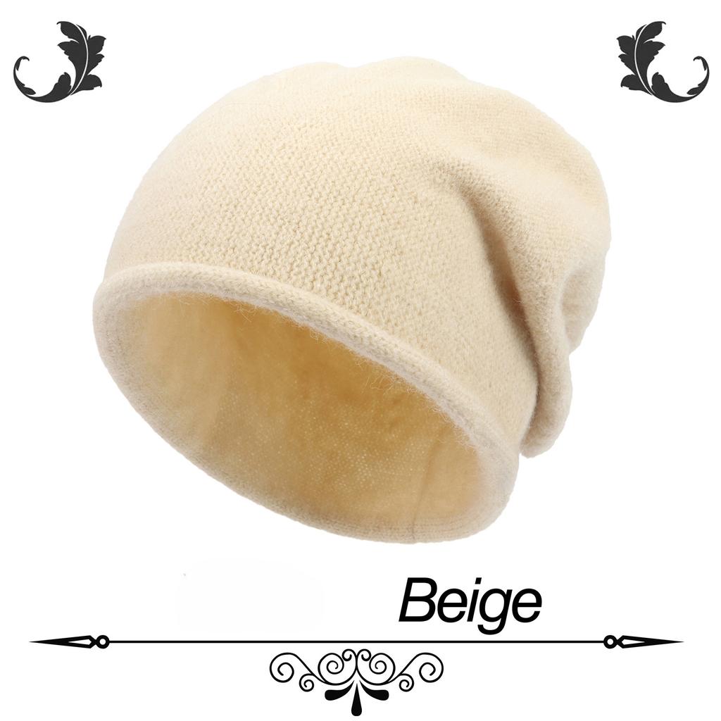 Podzimní zimní čepice pro ženy Teplý velký obvod hlavy Studená čepice Pletené vlněné pulovry