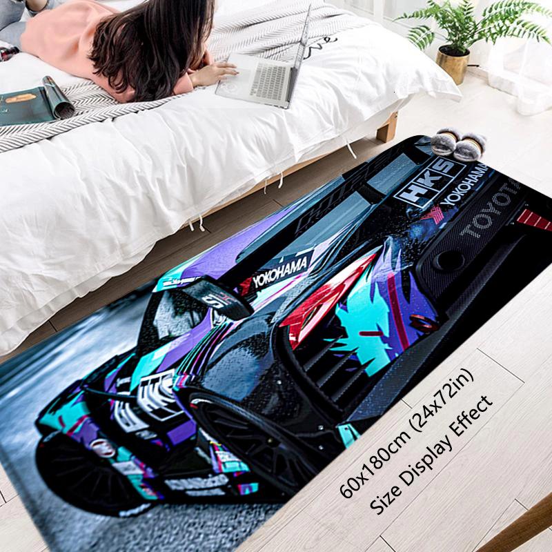 Interior Floor Mat Racing Doormat HKS Non-slip Foot Rug for Entryway Kitchen Carpet Bedroom Bedside Mats Home Car Boot Decor
