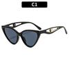Women's Sunglasses, Fashionable Cat Eye Sunglasses, Pearl Decorative Sunglasses.