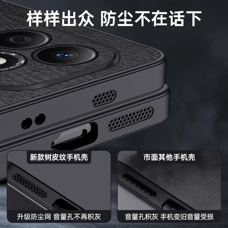 Luxury Tree Grain Leather Case For Honor 600 Lite Shockproof Anti-fall Lens Full Protection Cover Bumper For Honor 600 Lite