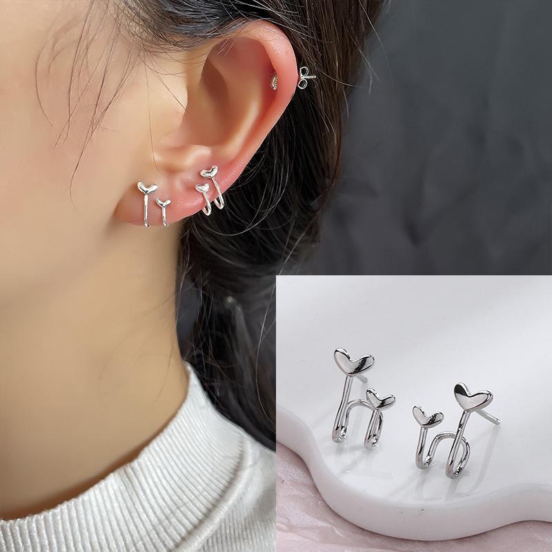 VENTFILLE 925 Stamp Silver Color Star Earrings for Women Crystal Jewelry Girls Birthday Gift Dropship Wholesale