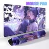 Mouse Pads Extended PC Purple Flower D-demon Slayer Desk Mat New Kochou Shinobu Table Mat Laptop Anime Girl Gamer Rubber Carpets