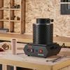 Four de fusion de l'or, 1350 W, Température maximale de 1150 °C, Four de fusion électrique numérique avec creusets en céramique de 1 kg et 3 kg, Pinces à creuset, et