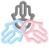 Silicone Teether for Babies Mom's Hand Pink Toy MinikOiOi 1 Pc.
