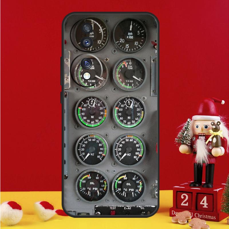 Aircraft Cockpit Dashboard Case For Honor Magic 7 6 8 Pro Honor Win X9a X9b X9c X9d X8c X8b 50 70 90 200 400 Lite Cover