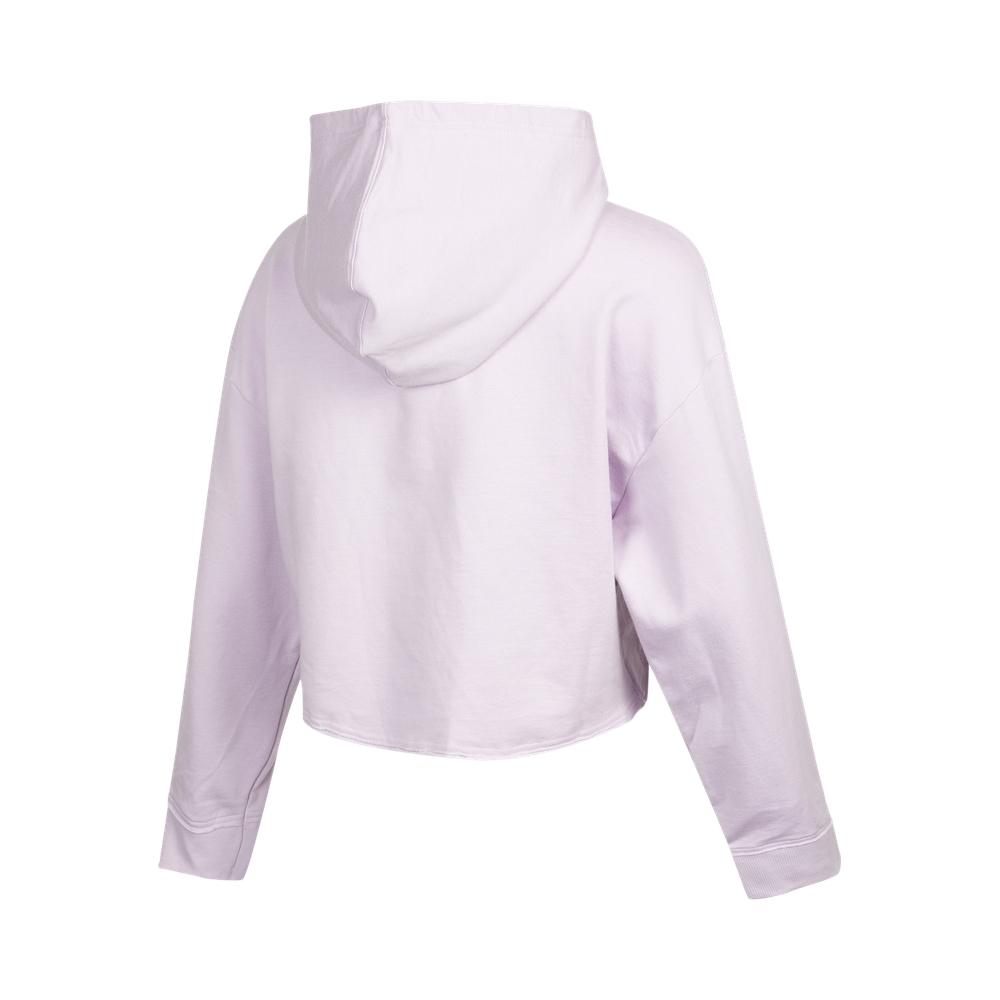 Nike Yoga Luxe Solid Short Cropped Long-Sleeve Hoodie Women Tops Dusty-Pink DM6982-530