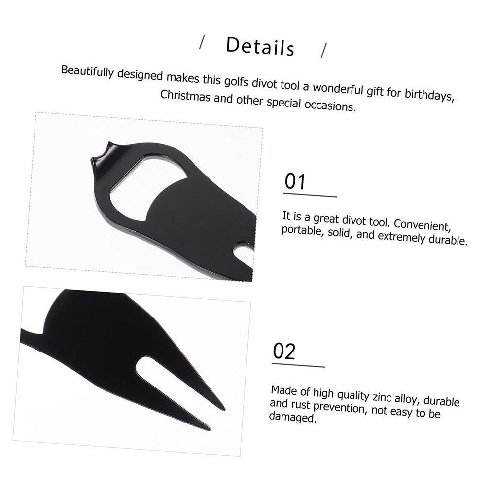 Magnetic Golf Divot Repair Tool Lightweight Ball Mark Tool Stylish Bottle Opener Lawn Repair