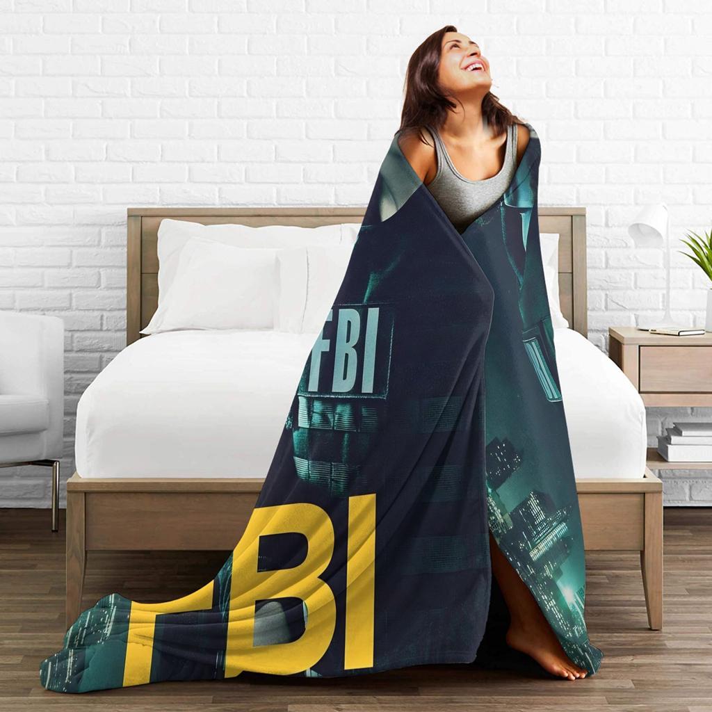 FBI Female Body Inspector Blanket Soft Warm Funny Plush Throw Blanket For Couch Bed Camping Flannel Bedspread Bed Cover