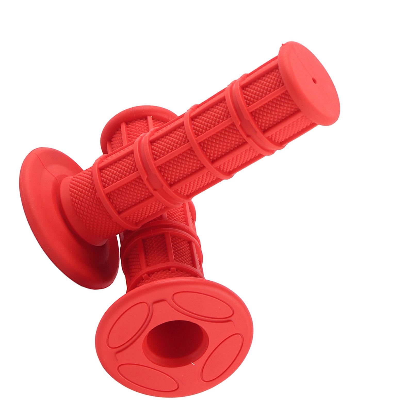 

1 Pair of 22 25mm 7 8 Universal Silicone Motorcycle Handlebars Hand Grips New Red чёрный