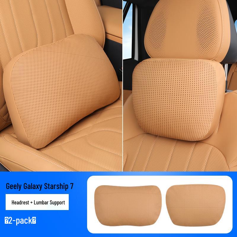 Luxury Neck and Lumbar Support Pillow for Geely Galaxy Starship 7EMi - Car Interior Comfort