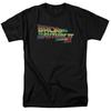 Back To the Future II Logo T Shirt Mens Licensed Retro Movie Tee Black