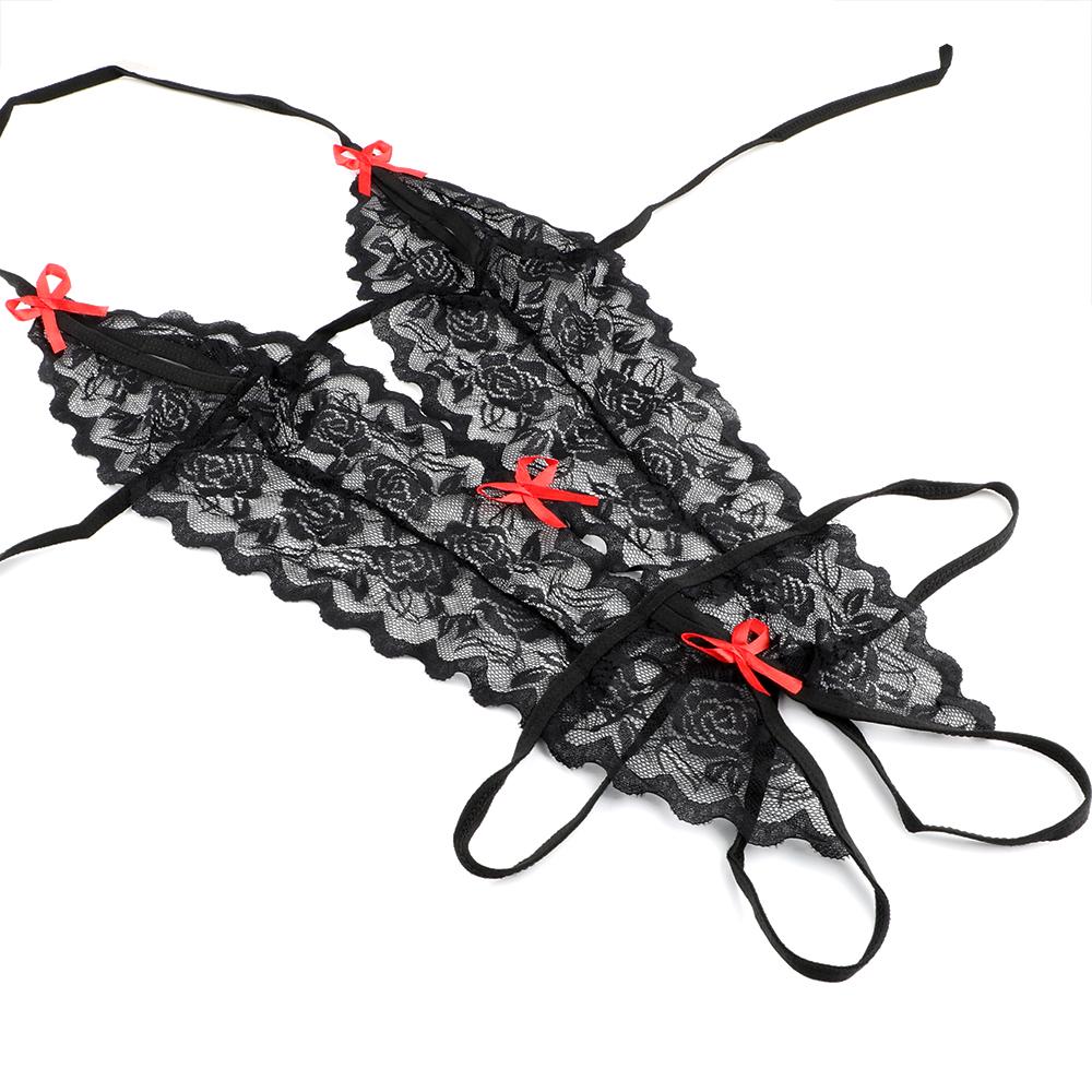 Erotic Lingerie G-string Sex Toys for Women Sexy Costumes Adult Products Lace Siamese Perspective Three-Point Underwear Sexy Lingerie