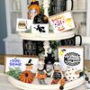 Halloween Drawing Stencils, Hollow Painting Templates for Kids DIY, Wall Spray Stencils for Party Decorating