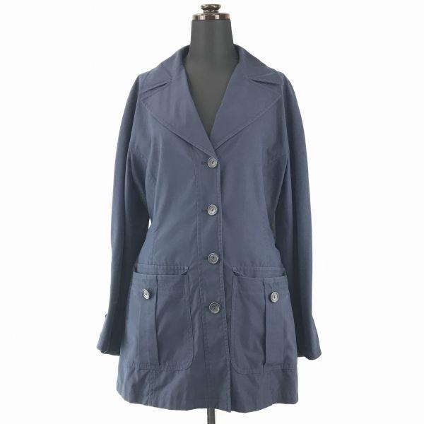 

Italy Max & Co Spring Coat Outer 36 Women S Navy Waist Belt