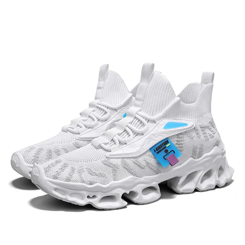 

Shock Absorbing Basketball Shoes Men s Mesh Breathable Multi-functional Flat Casual Shoes Outdoor Track Field Jogging Shoe 39 белый