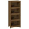 VidaXL Bookcase Honey Brown 50x35x125.5 Cm Solid Pine Wood 821712