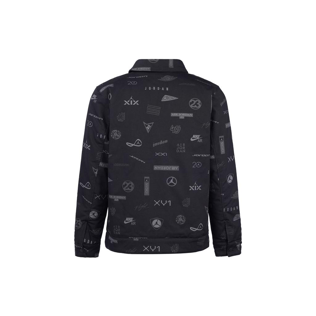 Jordan Alphabet-Print Webjacke Herren Oberbekleidung Schwarz DV7564-010