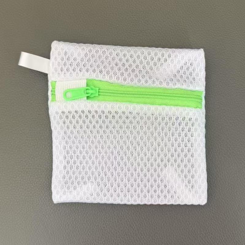 Zipper Mesh Laundry Bag Heavy Duty Polyester Delicate Clothes Washing Bag Portable Storage Organizer for Small Garments