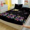 1 Simple Modern Star Printed Matte Fitted Sheet, Bedroom Printed Bed Cover, Bedding (Excluding Pillowcases)