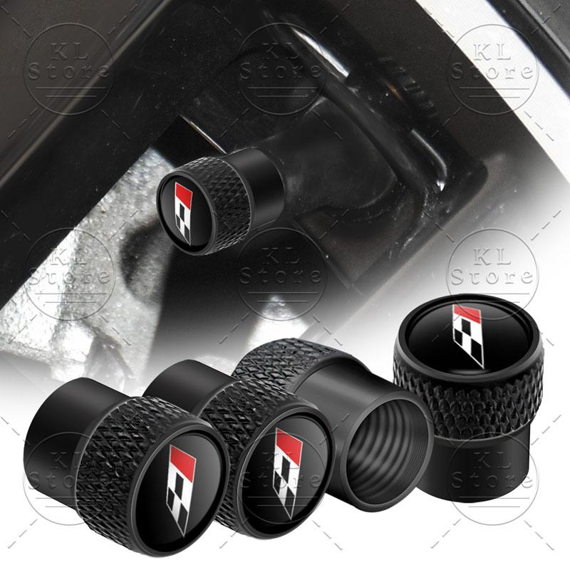 lcbn4 4Pcs Car Styling Racing Flag Badge Metal Wheel Tire Valve Caps Stem Case Dust Covers For Seat Ibiza Cupra Arosa Ateca Cordoba