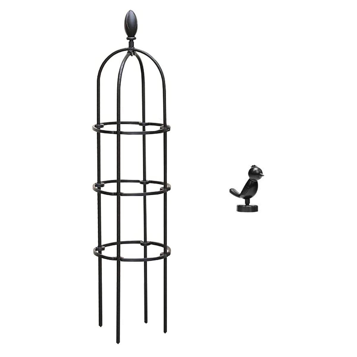 

Garden Stake Removable Obelisk Support for Climbing Plants Trellis Height Suitable for all Climbing Plants 1A чёрный