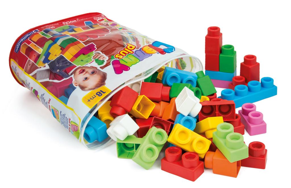 Clemmy Plus Soft Blocks for Ages and Comfortable for Babies To Step On or Volume Pack of 60 1.5 Up, Crush,