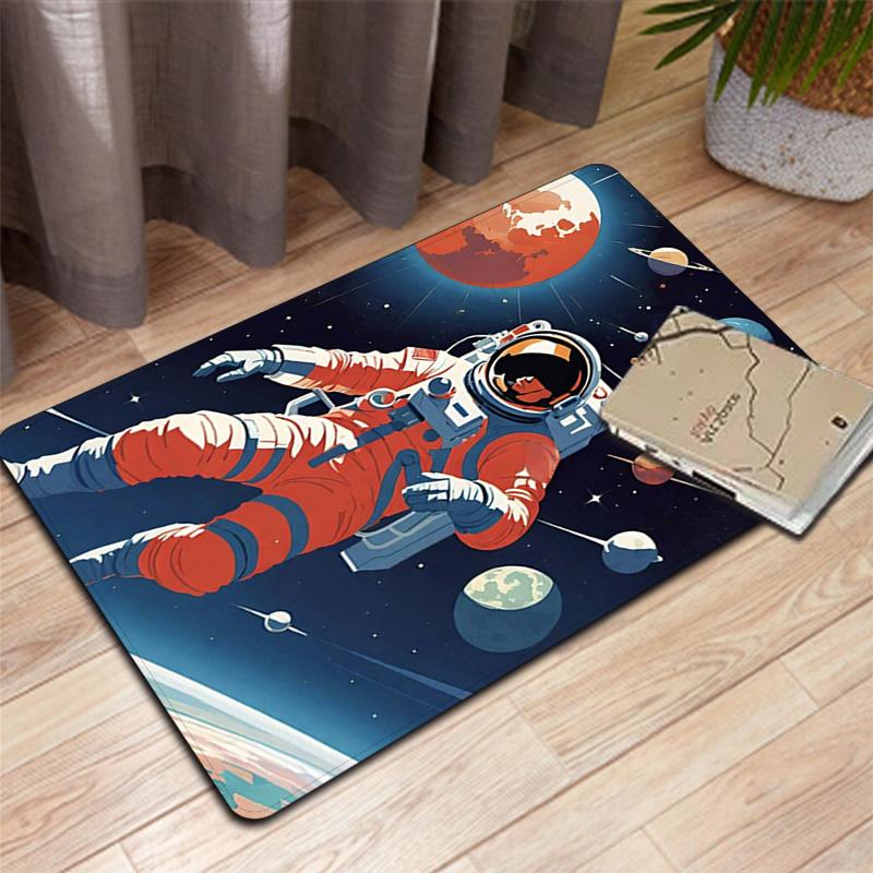 Astronaut in Space Rug Floor Mat for Living Room or Bedroom Soft and Comfortable Carpet a Gift for Birthday and Holiday.MFF0918614