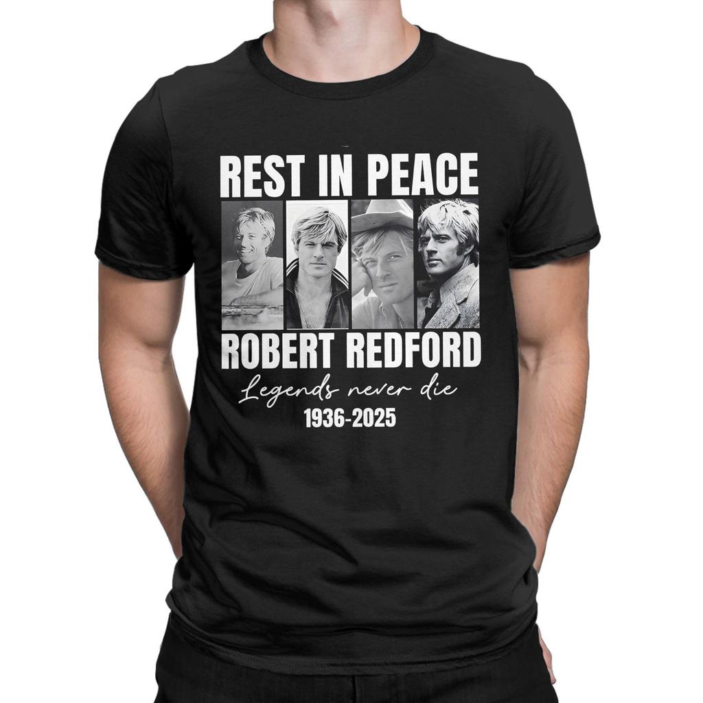 Men Women's T Shirt Robert Redford Legends Never Die Movie Star T Shirts Fashion  Summer Tee Shirt Y2K Tops Gift