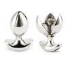 Nerezová oceľ Kovový análny tréner Asslock Dilator Otvárací Lotus Butt Plug Buttplug Lock
