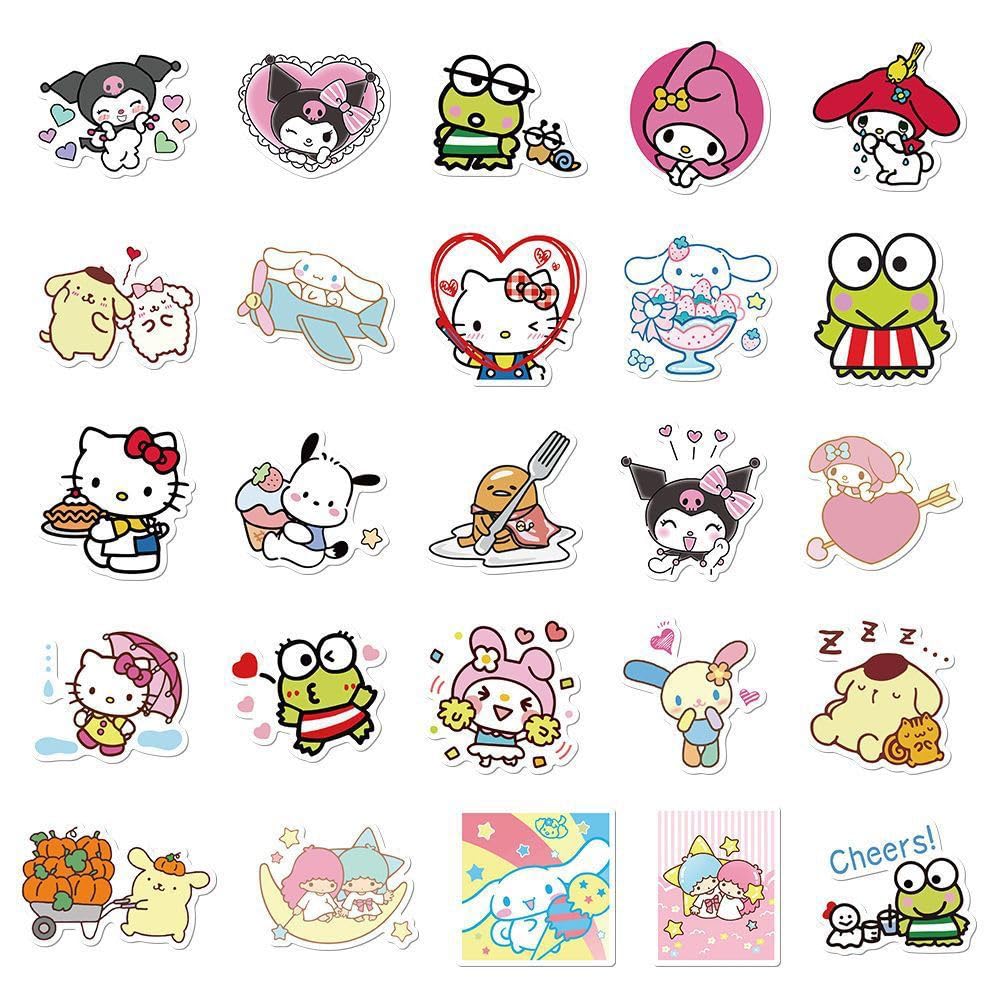 Cheesecat Cute Cartoon Cute Moe DIY Stickers for Anniversary Stickers, Anime, Waterproof, High-Resolution Images, 3-4cm, Stickers, Carry-on Cases,
