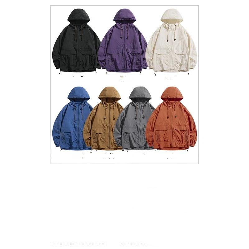 Breathable Quick-Dry Sun Protective Clothing Hooded Pocket Design Outdoor Sunblock Jacke