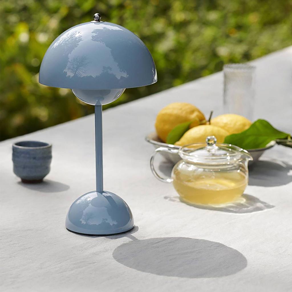 Table Lamp LED USB Charging 3600mah Battery Powered Modern with PVC Shade for Bedroom Reading