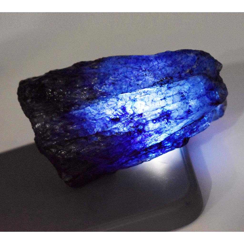 Natural Sapphire Blue Rough Uncut Huge Size 62.55 Ct CERTIFIED Loose Gemstone AM-66