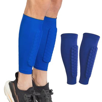Football Calf Guard Sleeves Honeycomb Compression Leg Gear for Soccer Running Basketball