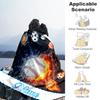 Fire Ball Customize Your Name Blanket Multi-purpose Customizable Blanket Warmthful Decor Throw For Picnics Couch Sofa Home Decor Ideal for All Seasons